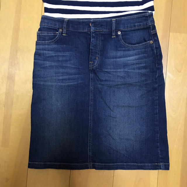 MUJI (無印良品)(ムジルシリョウヒン)のデニムスカート 無印良品 レディースのスカート(ひざ丈スカート)の商品写真