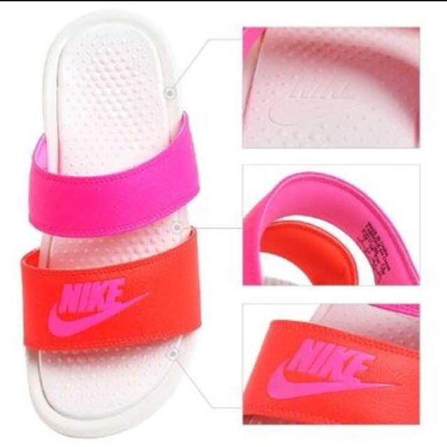 NIKE(ナイキ)のNIKE べナッシ デュオ DUO 24cm ピンク レディースの靴/シューズ(サンダル)の商品写真