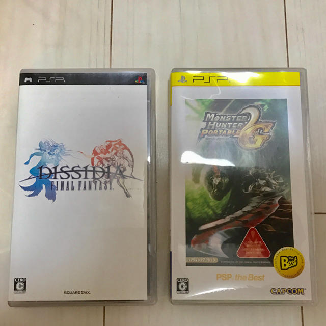 Plantation(プランテーション)のPSPソフト2つセット モンハン2G、FF DISSIDIA エンタメ/ホビーのゲームソフト/ゲーム機本体(携帯用ゲームソフト)の商品写真