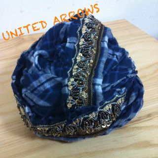 ユナイテッドアローズ(UNITED ARROWS)の送料込♡スパンコール付チェックストール(ストール/パシュミナ)