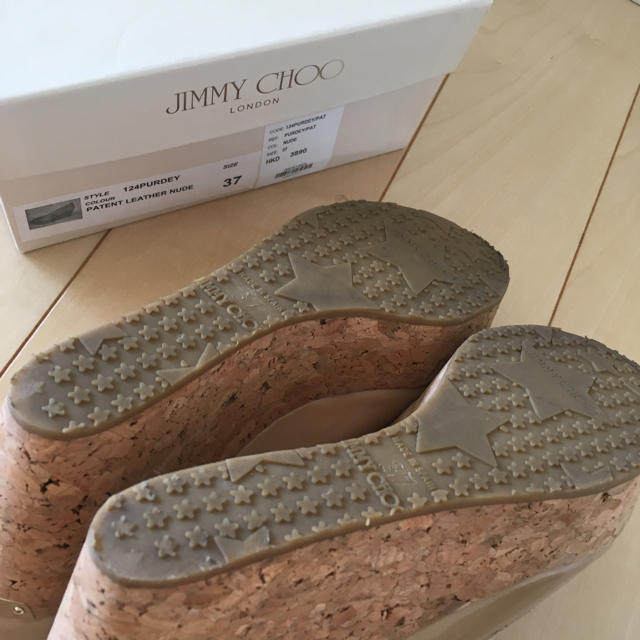 JIMMY CHOO(ジミーチュウ)の超美品♥️ JIMMY CHOO ウエッジパンプス レディースの靴/シューズ(サンダル)の商品写真