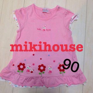 ミキハウス(mikihouse)のピンクフリルワンピ90(その他)