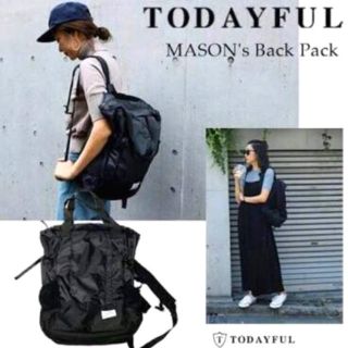 トゥデイフル(TODAYFUL)のTODAYFUL 大人気完売☺︎Maison's backpack 男女兼用にも(リュック/バックパック)