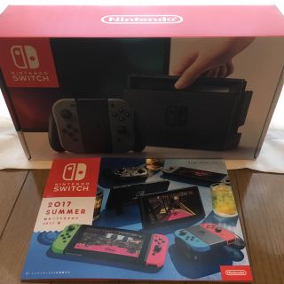 ニンテンドウ(任天堂)のポケさん専用  switch 本体  グレー 新品 未開封 保証付 送料無料(家庭用ゲーム機本体)