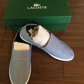 ラコステ(LACOSTE)の【送料無料】ラコステ 靴 スリッポン 新品 ブルー26cm(スニーカー)