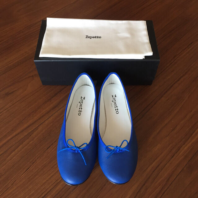 絶対一番安い repetto ☆新品未使用☆ - repetto 38.5 ブルー バレエ