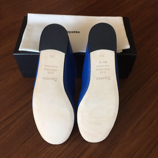 repetto(レペット)の☆新品未使用☆ repetto 38.5 バレエシューズ  ブルー レディースの靴/シューズ(バレエシューズ)の商品写真