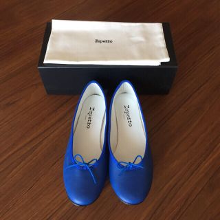 レペット(repetto)の☆新品未使用☆ repetto 38.5 バレエシューズ  ブルー(バレエシューズ)