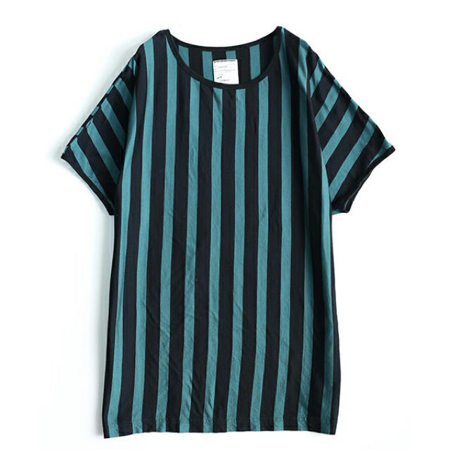 SHAREEF BLOCKS STRIPE DOLMAN S/S BIG-TTシャツ/カットソー(半袖/袖なし)