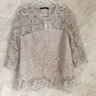 ザラ(ZARA)の★satoco様★【新品未使用】ZARA　レース トップス(シャツ/ブラウス(長袖/七分))