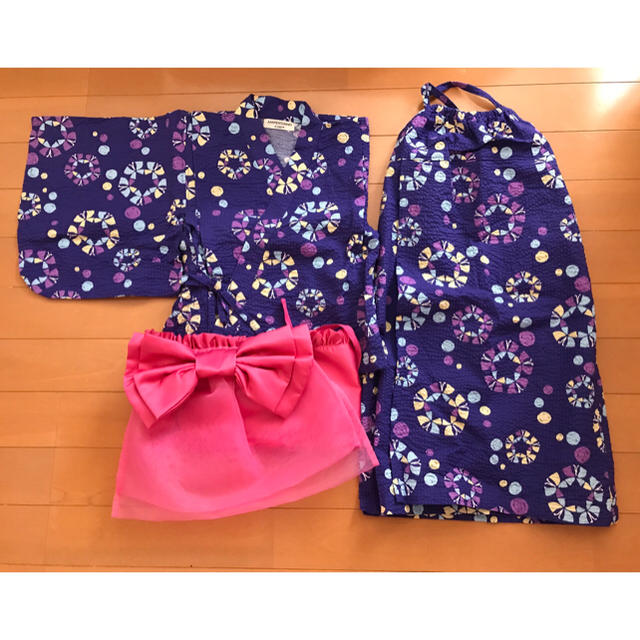 ampersand(アンパサンド)の【 AMPERSAND 】浴衣 / ワンピース キッズ/ベビー/マタニティのキッズ服女の子用(90cm~)(甚平/浴衣)の商品写真