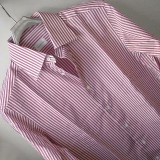 エルメネジルドゼニア(Ermenegildo Zegna)の★Ermenegildo Zegna　ストライプカフスシャツ 39 未使用★(シャツ)