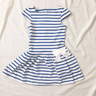 プチバトー(PETIT BATEAU)のsale☆プチバトー マリニエール半袖ワンピース(ワンピース)