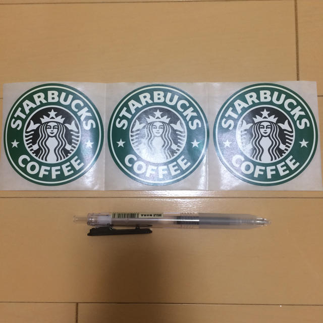 Starbucks Coffee(スターバックスコーヒー)のスターバックス 旧ロゴ ステッカーシール ハンドメイドの文具/ステーショナリー(しおり/ステッカー)の商品写真