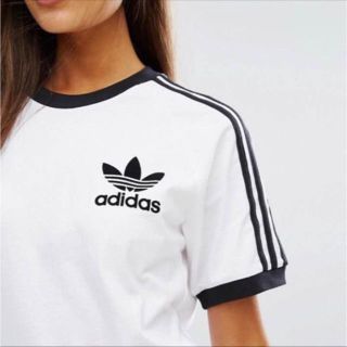 アディダス(adidas)のXS ホワイト 新品 アディダス カリフォルニアTシャツ 白色 ユニセックス(Tシャツ/カットソー(半袖/袖なし))