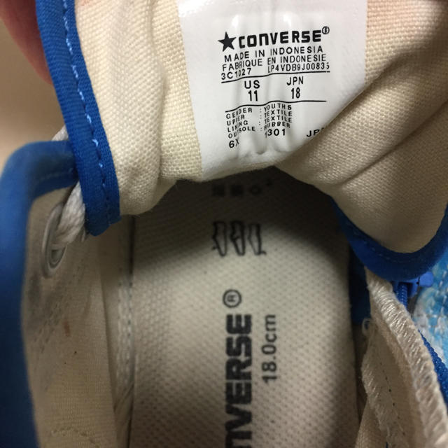 CONVERSE(コンバース)のコンバース 18.0 キッズ/ベビー/マタニティのキッズ靴/シューズ(15cm~)(スニーカー)の商品写真
