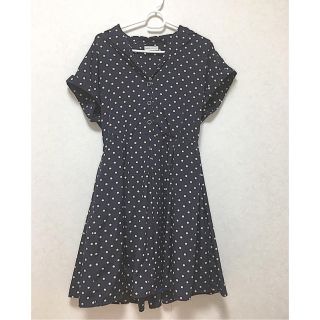 フラワー(flower)の【期間限定お値下げで再出品】vintage ドットワンピース(ひざ丈ワンピース)