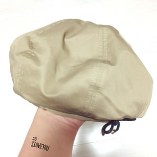 カージュ(Khaju)の【Khaju購入】キャセリーニベージュベレー帽♡新品(ハンチング/ベレー帽)