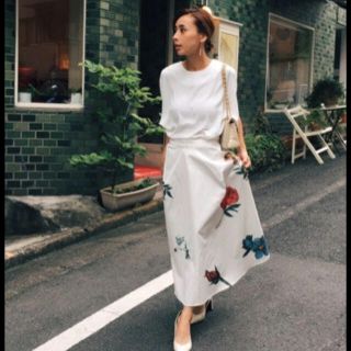 アメリヴィンテージ(Ameri VINTAGE)のAMANDA FLARE SKIRT(ひざ丈スカート)