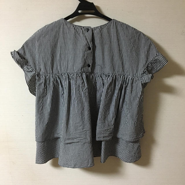 ZARA(ザラ)のZARA ザラ チェック ブラウス L レディースのトップス(シャツ/ブラウス(半袖/袖なし))の商品写真