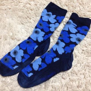 マリメッコ(marimekko)のmarimekko ウニッコ柄靴下(ソックス)