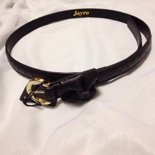 ジャイロ(JAYRO)のJAYRO リボンベルトブラック新品(ベルト)