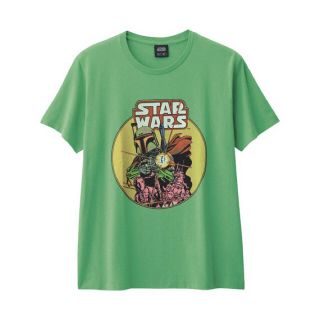 ジーユー(GU)のスターウォーズ ジーユー G.U UT ユニクロ イエロー ボバフェット M(Tシャツ/カットソー(半袖/袖なし))