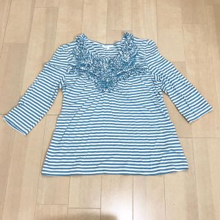 トゥービーシック(TO BE CHIC)のトゥービーシック 美品♡ボーダーカットソー(カットソー(半袖/袖なし))