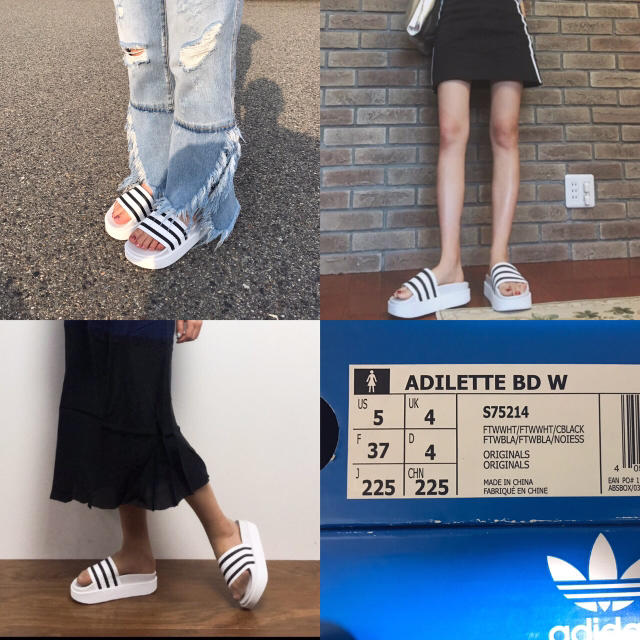 adidas(アディダス)のアディダス アディレッタ 厚底サンダル adidas ADILETTEBD W  レディースの靴/シューズ(サンダル)の商品写真