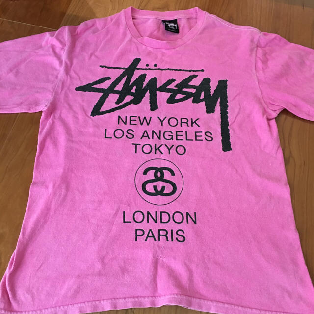 STUSSY(ステューシー)のstussy women ピンク Tシャツ レディースのトップス(Tシャツ(半袖/袖なし))の商品写真