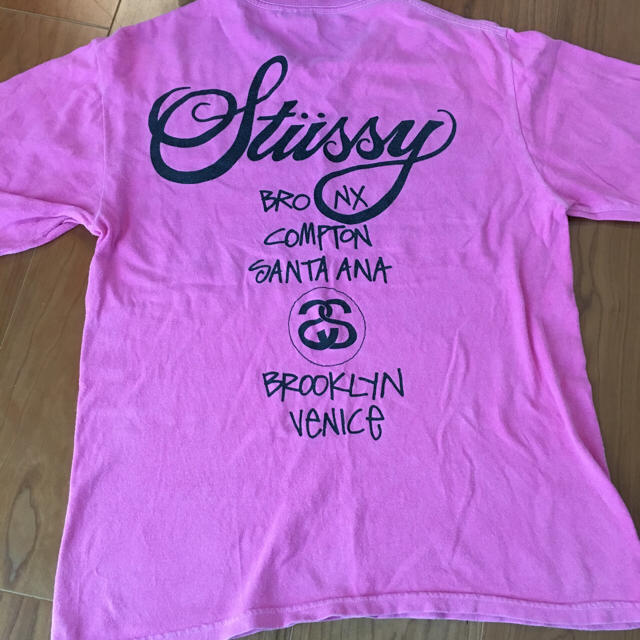 STUSSY(ステューシー)のstussy women ピンク Tシャツ レディースのトップス(Tシャツ(半袖/袖なし))の商品写真