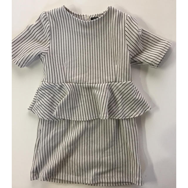 JENNI(ジェニィ)のジェニー、ペプラムワンピ、130 キッズ/ベビー/マタニティのキッズ服女の子用(90cm~)(ワンピース)の商品写真