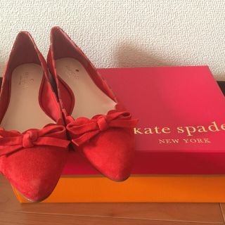 ケイトスペードニューヨーク(kate spade new york)の【今期新作】新品未使用 katespade リボンシューズ(バレエシューズ)