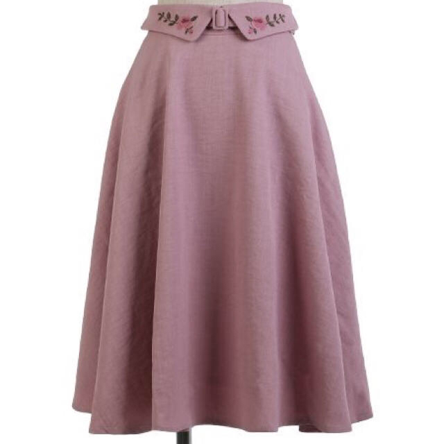 F i.n.t(フィント)のウエストフラワー刺繍フレアスカート Fi.n.t 値下げ レディースのスカート(ロングスカート)の商品写真