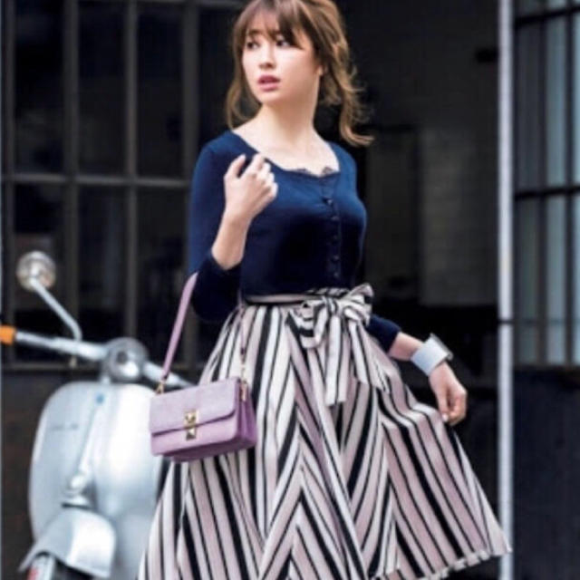 Rirandture(リランドチュール)のリランドチュール ストライプ アシメ スカート♡ レディースのスカート(ひざ丈スカート)の商品写真