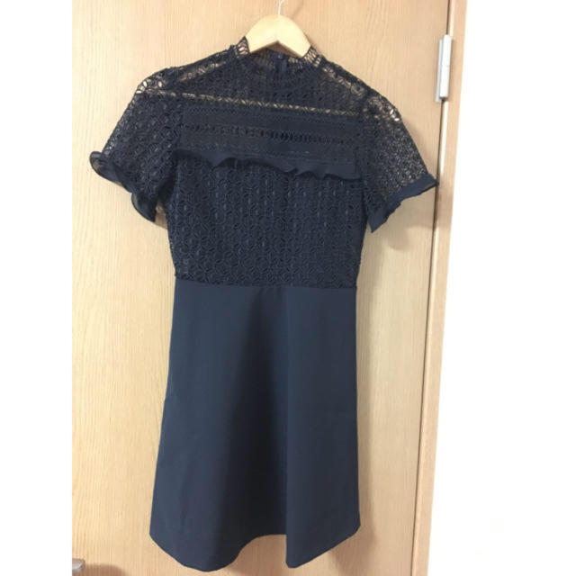 ZARA(ザラ)の【新品】zara ザラ♡半袖 レース ワンピ レディースのワンピース(ミニワンピース)の商品写真