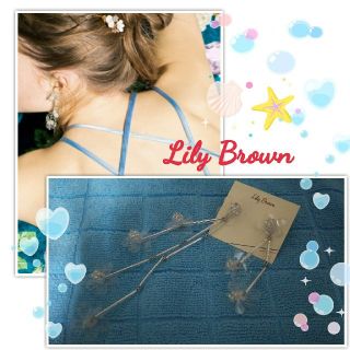 リリーブラウン(Lily Brown)のLily Brown★フラワーアシンメトリーピアス(ピアス)