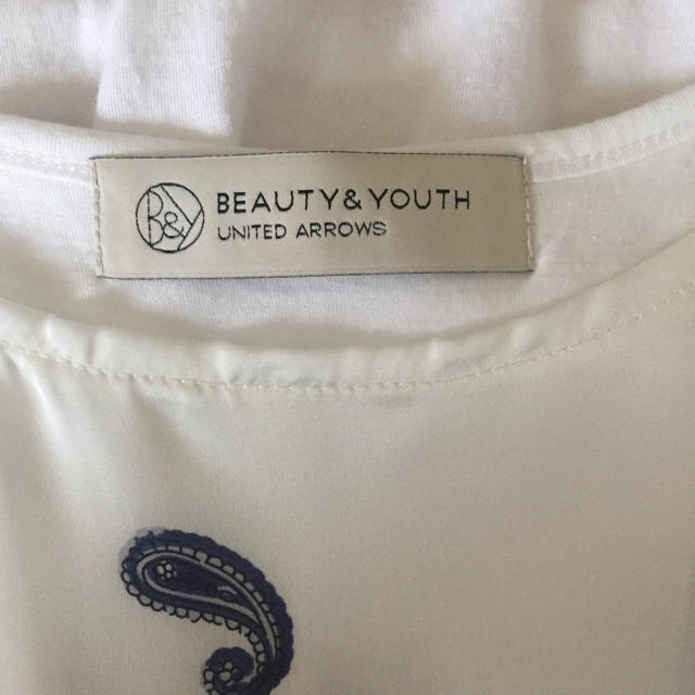 BEAUTY&YOUTH UNITED ARROWS(ビューティアンドユースユナイテッドアローズ)のBeauty&Youth ペイズリー柄Ｔシャツ レディースのトップス(Tシャツ(半袖/袖なし))の商品写真