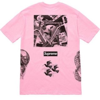 シュプリーム(Supreme)のM Supreme M.C. Escher Collage Tee Pink(Tシャツ/カットソー(半袖/袖なし))