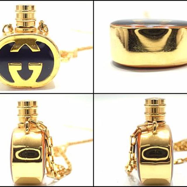 Gucci(グッチ)のA-156 中古 【美品】 グッチ ダブルG 香水ボトル型 ネックレス レディースのアクセサリー(ネックレス)の商品写真