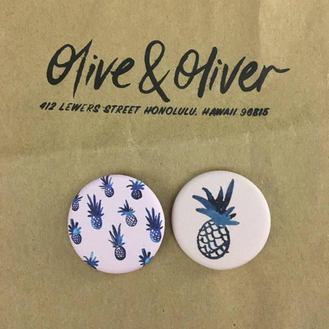 Ron Herman(ロンハーマン)のolive&oliver 缶バッジ エンタメ/ホビーのアニメグッズ(バッジ/ピンバッジ)の商品写真