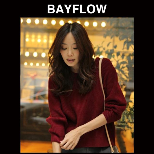 BAYFLOW(ベイフロー)のBAYFLOW☆ウォッシャブルアゼニットプルオーバー レディースのトップス(ニット/セーター)の商品写真