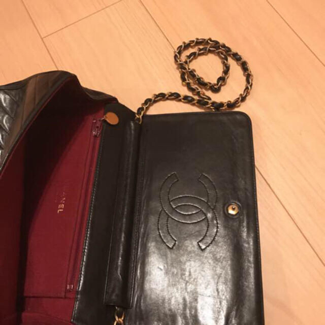 CHANEL(シャネル)の値下げ☆CHANEL ヴィンテージ ショルダーバッグ 黒 レディースのバッグ(ショルダーバッグ)の商品写真