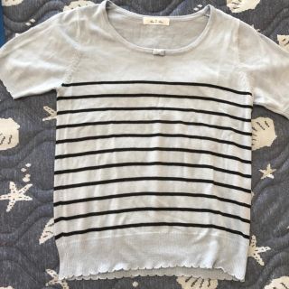 プロポーションボディドレッシング(PROPORTION BODY DRESSING)のボーダーニット半袖(Tシャツ(半袖/袖なし))