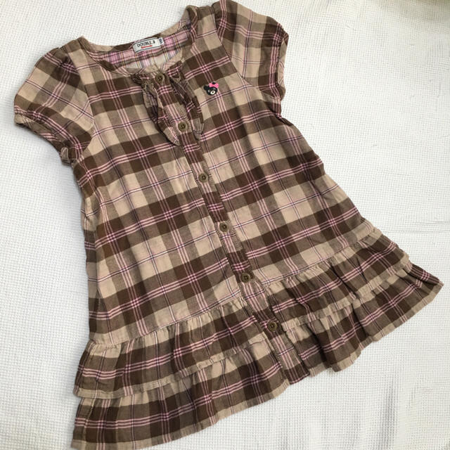 DOUBLE.B(ダブルビー)のお値下げしました。DOUBLE_B 110㎝ ワンピース キッズ/ベビー/マタニティのキッズ服女の子用(90cm~)(ワンピース)の商品写真