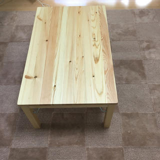 ムジルシリョウヒン(MUJI (無印良品))の無印 天然木パイン材 折りたたみデスク(ローテーブル)