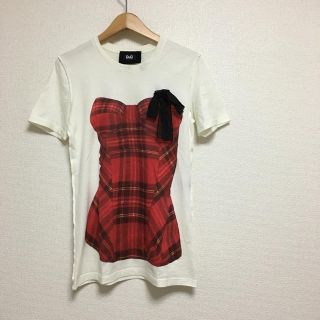 ドルチェアンドガッバーナ(DOLCE&GABBANA)の正規品 D&G ドルガバ だまし絵 ロング丈 プリント Tシャツ 38(Tシャツ(半袖/袖なし))