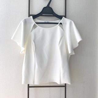 ザラ(ZARA)のZARA フリル袖ブラウス(シャツ/ブラウス(半袖/袖なし))