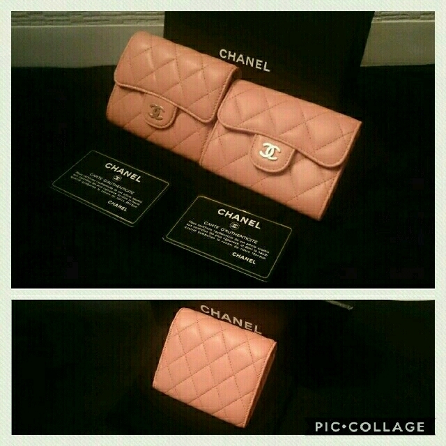 CHANEL(シャネル)のほぼ未使用限定色極美品マトラッセラムスキン折り財布 レディースのファッション小物(財布)の商品写真