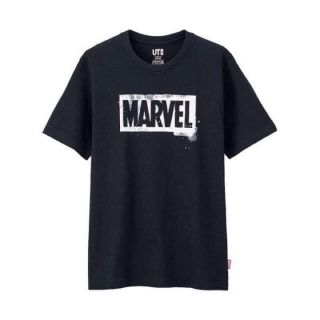 ユニクロ(UNIQLO)のUNIQLO MARVEL ロゴ UT ブラック シビルウォー マーベル 黒(Tシャツ/カットソー(半袖/袖なし))